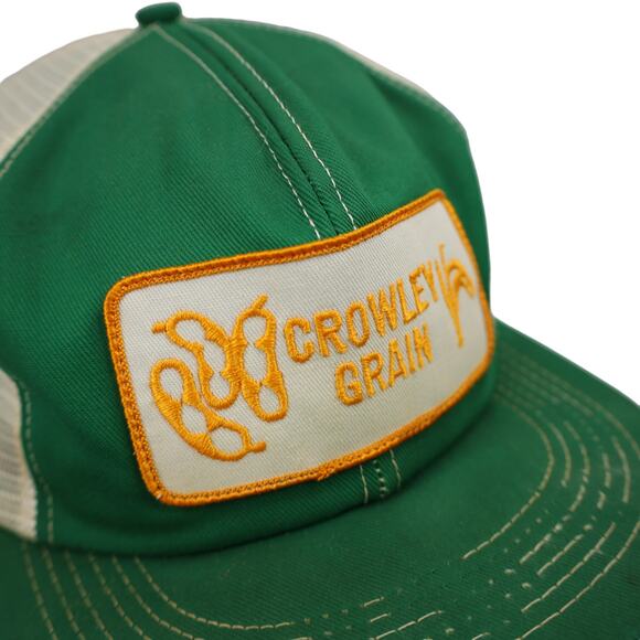 Vintage K-Products Crowley Grains Patch Mesh Snapback Hat - Picture 4 of 9